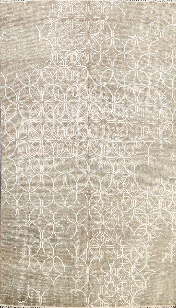 Distressed Modern Oriental Area Rug 5x8