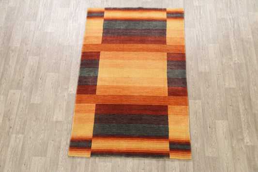 Geometric Gabbeh Lori Oriental Area Rug 4x7