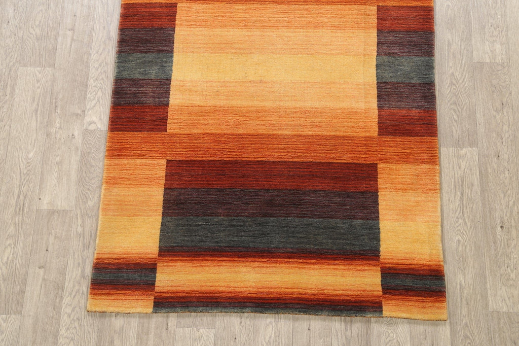 Geometric Gabbeh Lori Oriental Area Rug 4x7