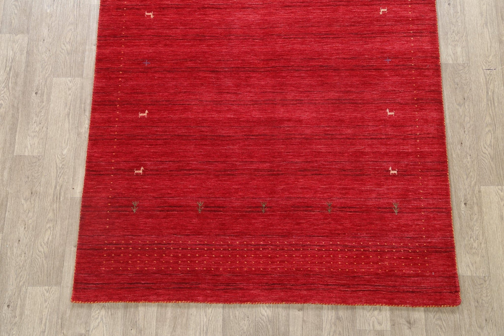 Tribal Gabbeh Lori Oriental Area Rug 6x8