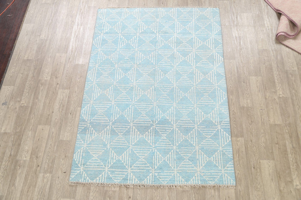 Geometric Modern Oriental Area Rug 6x8