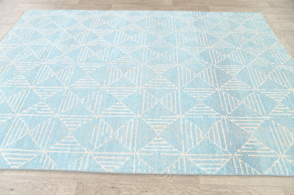 Geometric Modern Oriental Area Rug 6x8