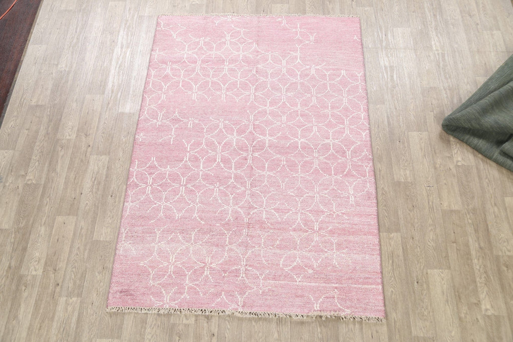 Distressed Modern Oriental Area Rug 6x8