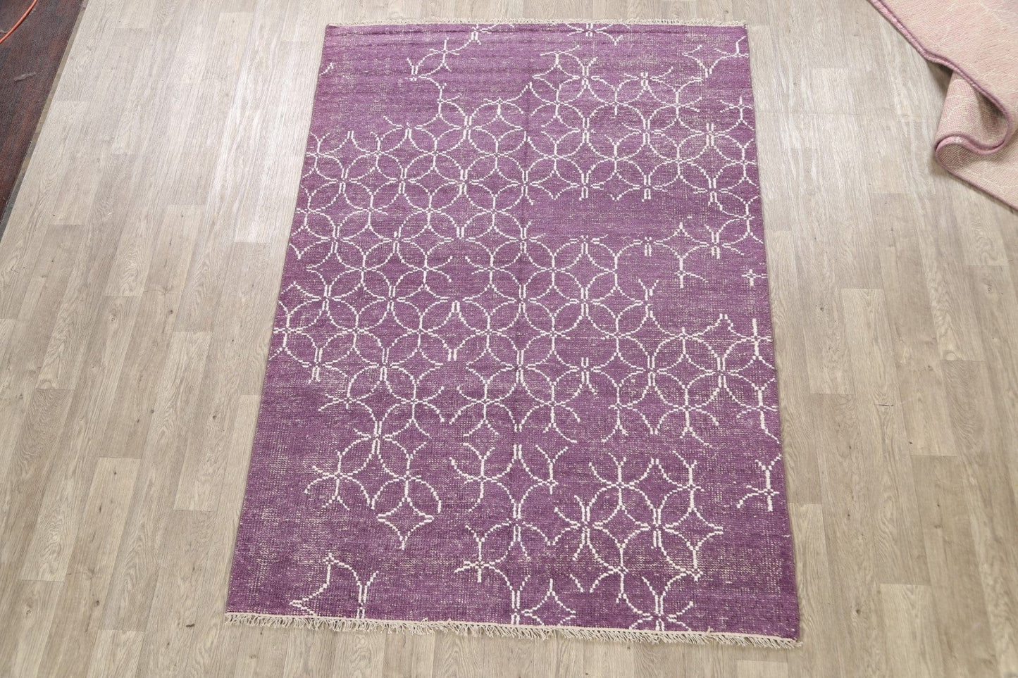 Distressed Modern Oriental Area Rug 6x8