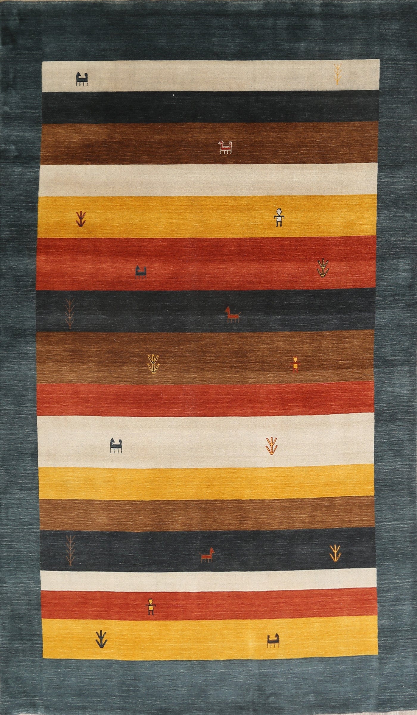 Tribal Gabbeh Lori Oriental Area Rug 7x10