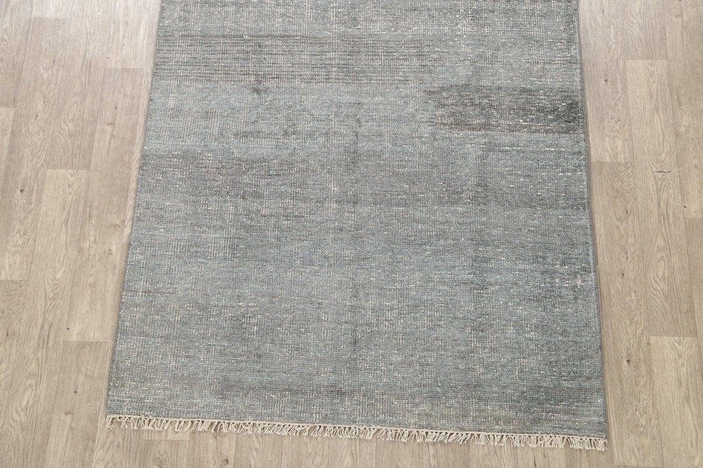 Distressed Abstract Contemporary Oriental Area Rug 5x8