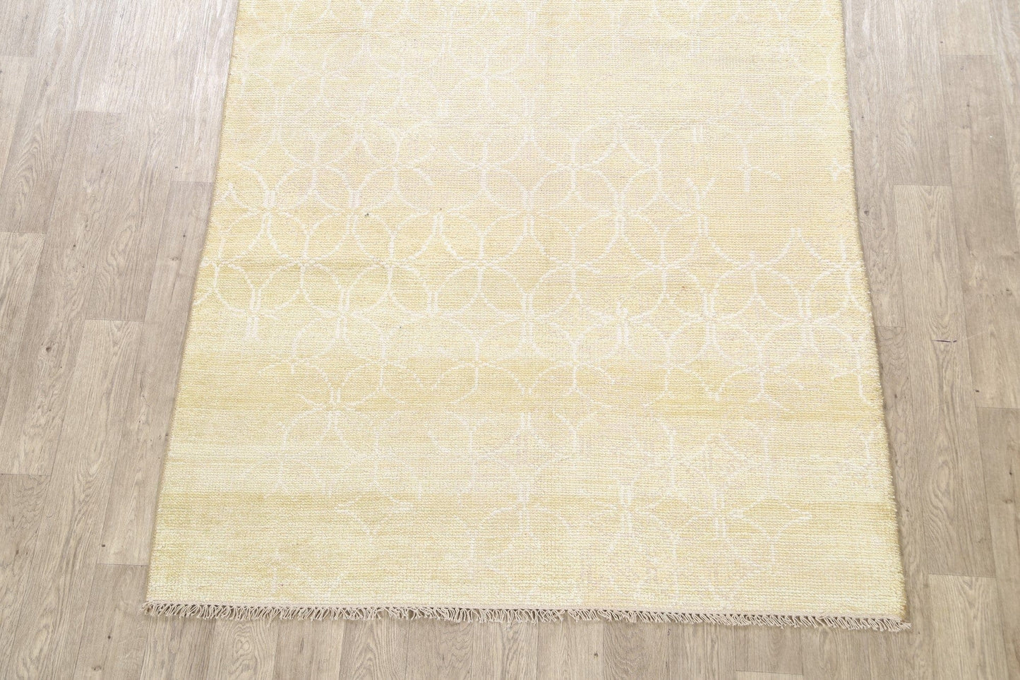 Muted Distressed Modern Oriental Area Rug 5x8