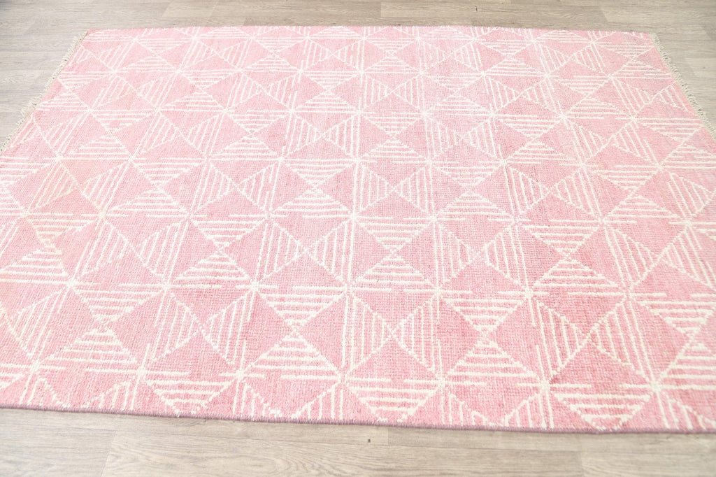 Geometric Modern Oriental Area Rug 6x8