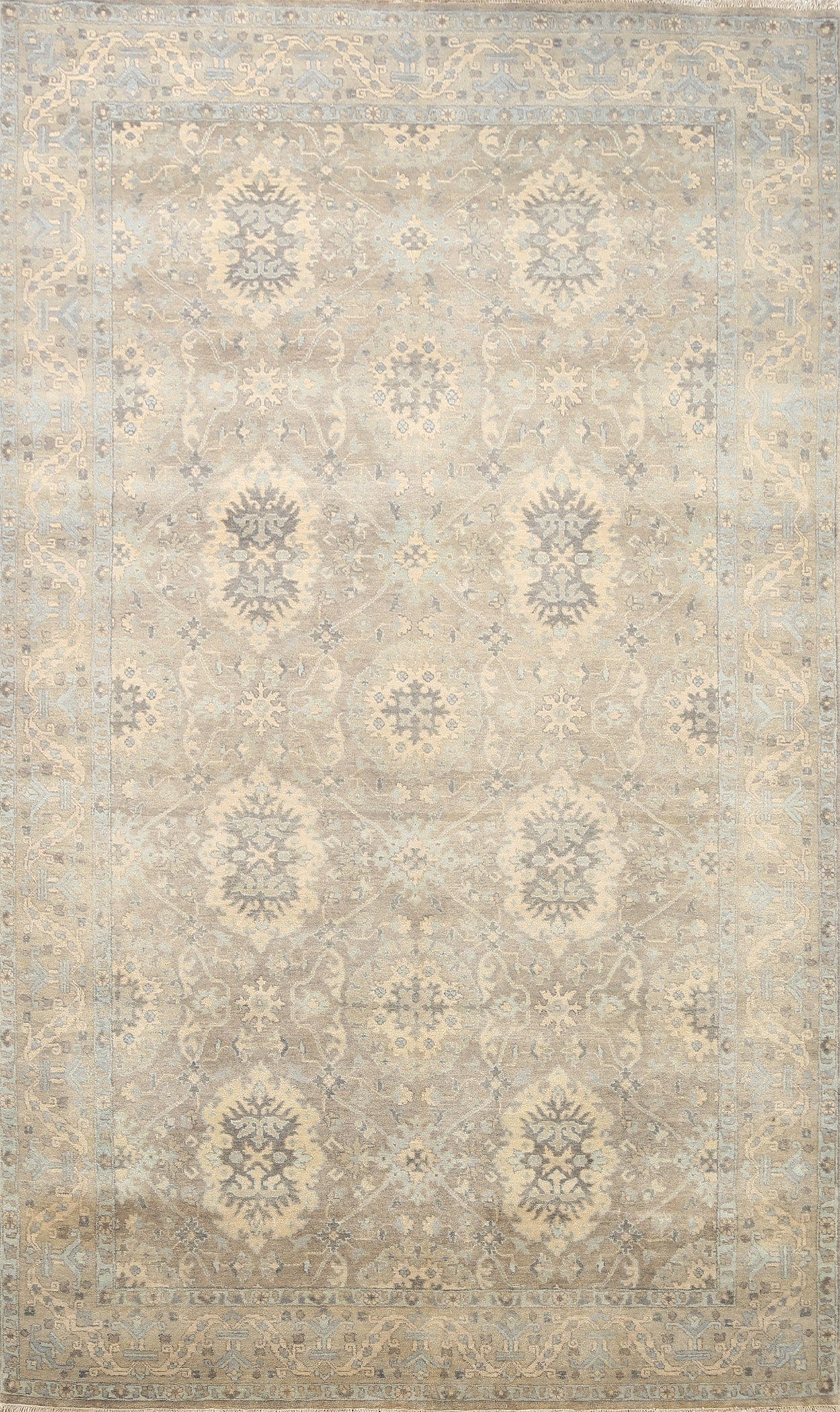 Floral Tabriz Oriental Area Rug 6x9