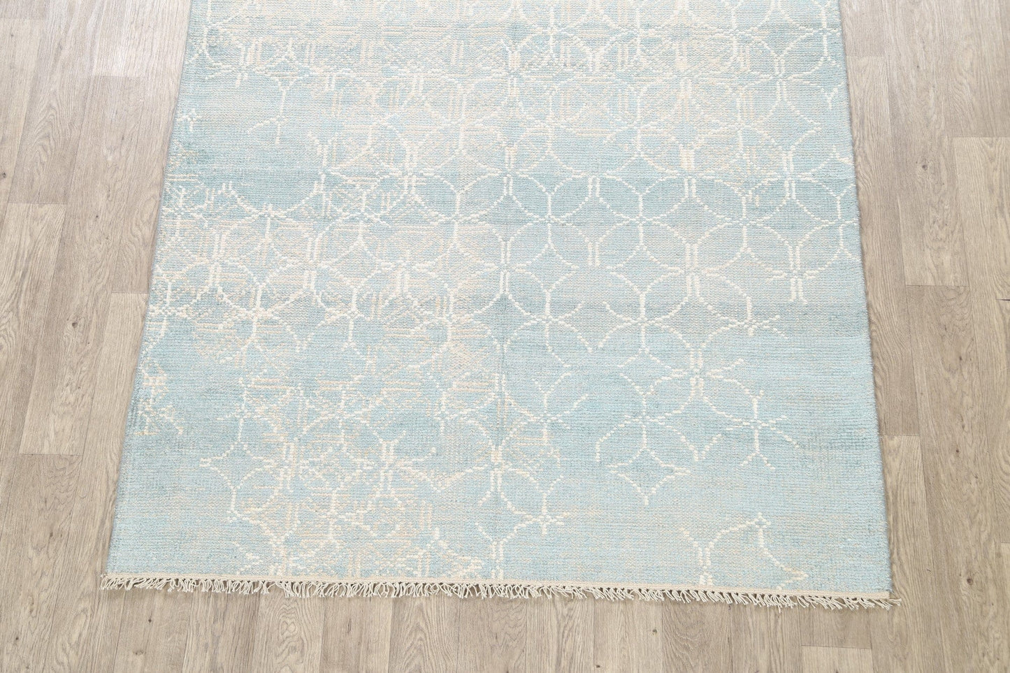 Muted Distressed Modern Oriental Area Rug 6x8