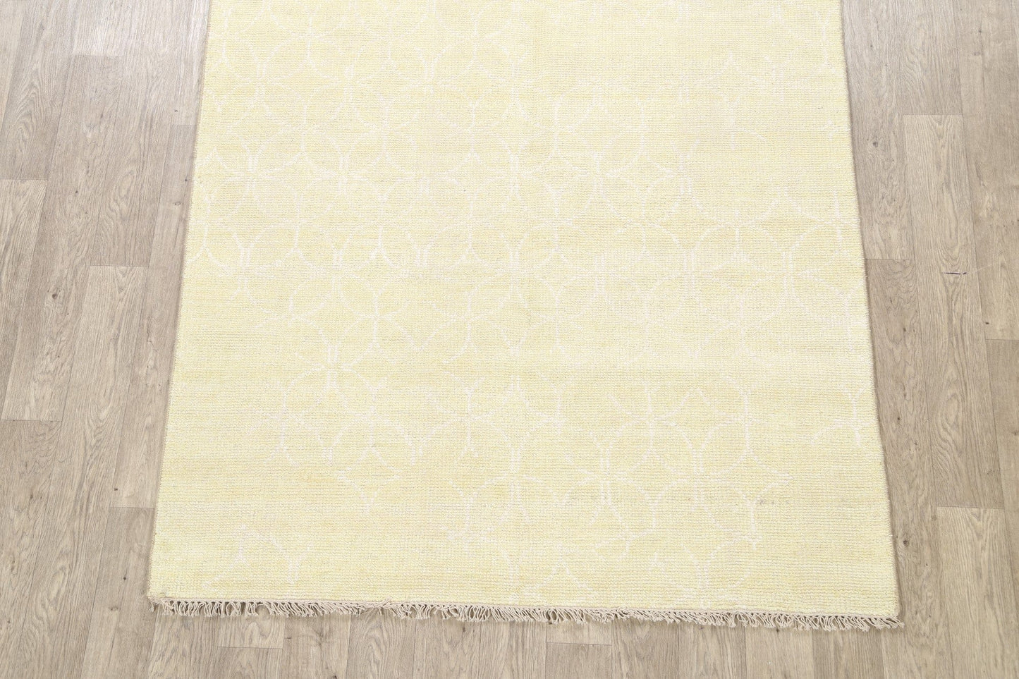 Muted Distressed Modern Oriental Area Rug 5x8