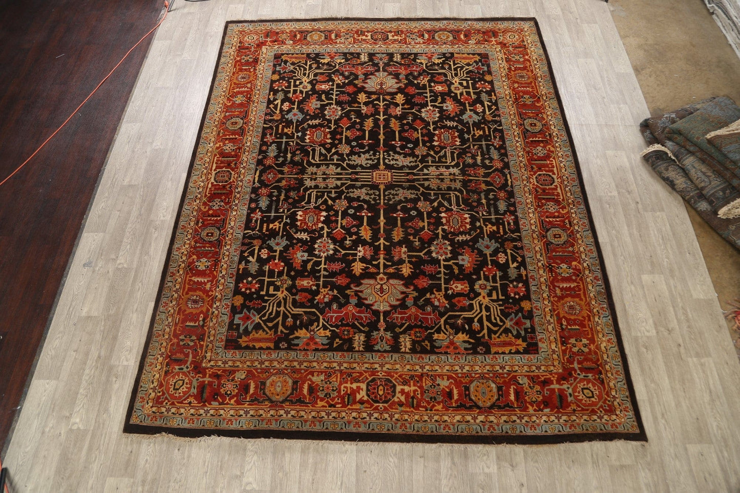 Geometric Heriz Serapi Oriental Area Rug 9x12