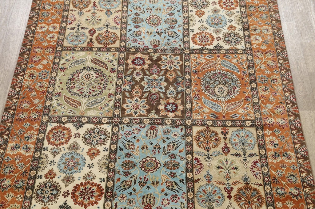 Vegetable Dye Floral Heriz Serapi Oriental Area Rug 8x10