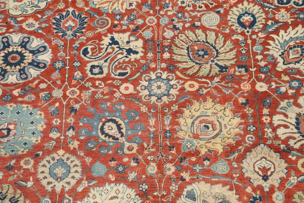 Vegetable Dye Floral Heriz Serapi Oriental Area Rug 8x10