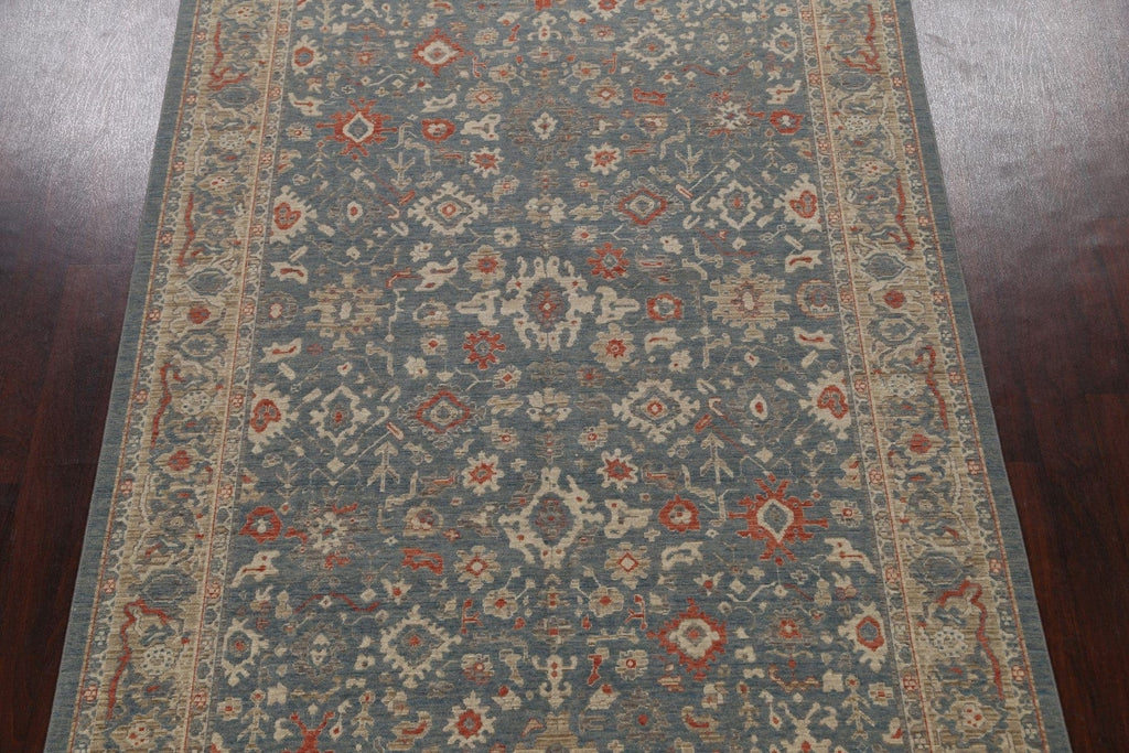 Silver Washed Ziegler Turkish Area Rug 7x10