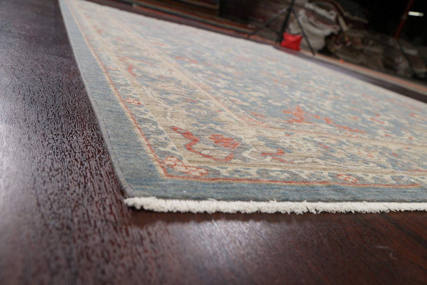 Silver Washed Ziegler Turkish Area Rug 7x10