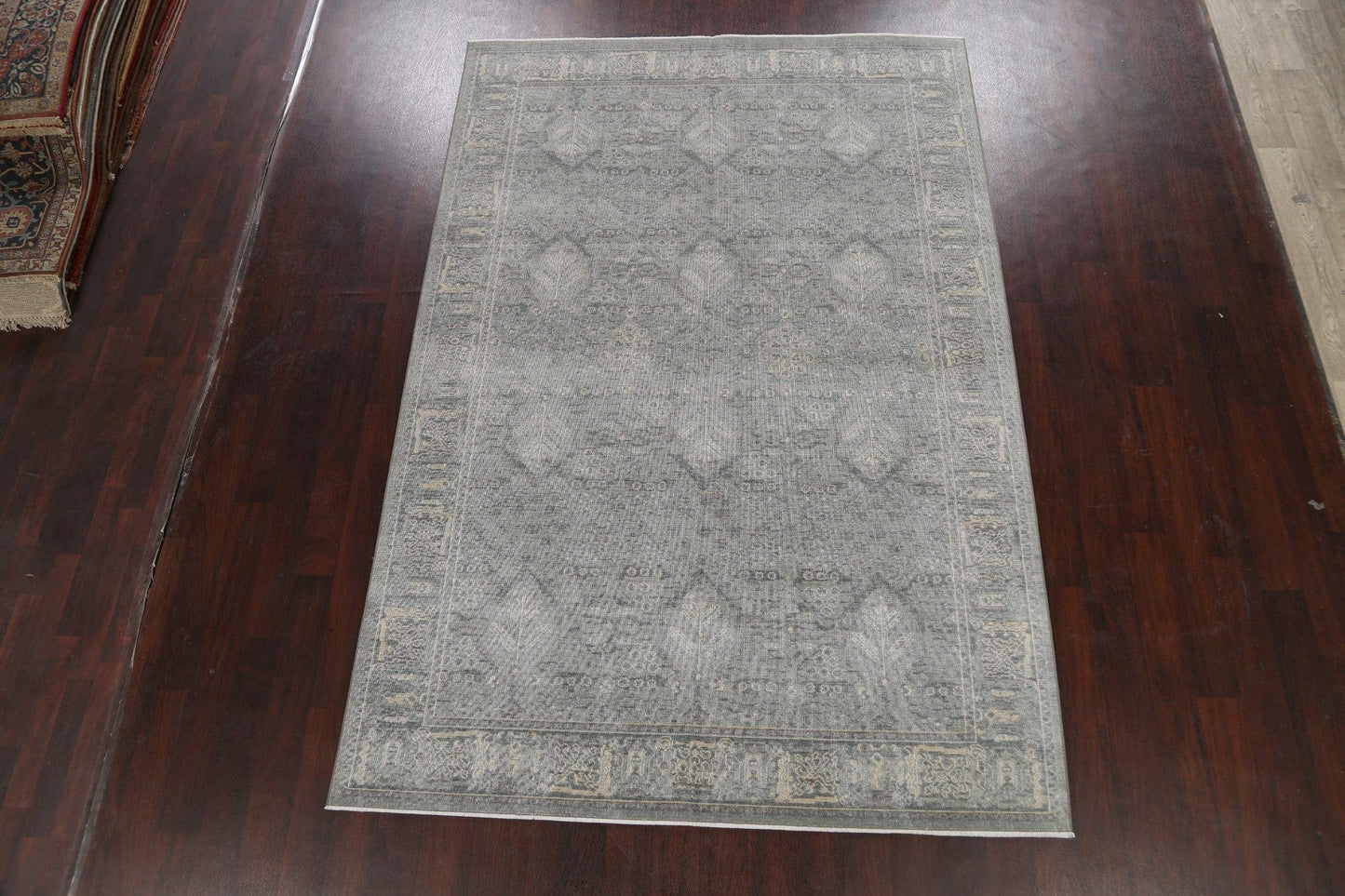 Silver Washed Ziegler Turkish Area Rug 7x10