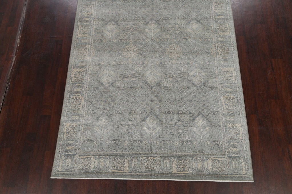 Silver Washed Ziegler Turkish Area Rug 7x10