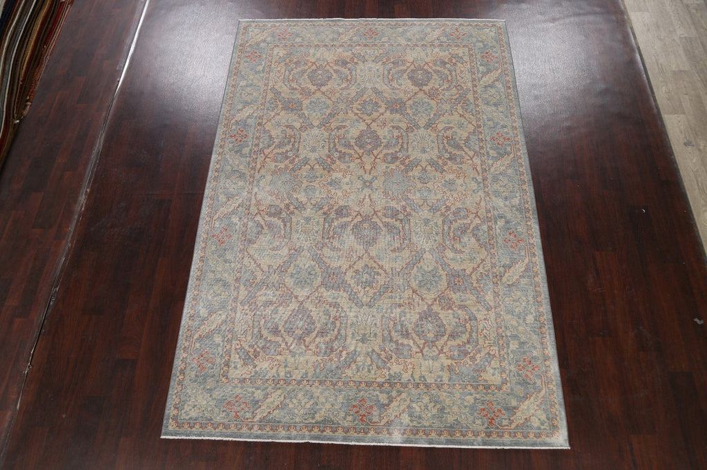 Silver Washed Ziegler Turkish Area Rug 7x10