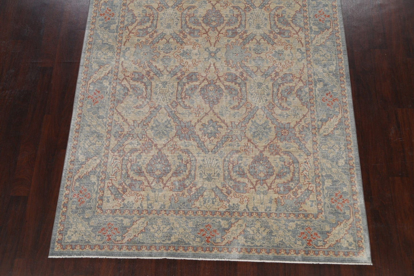 Silver Washed Ziegler Turkish Area Rug 7x10