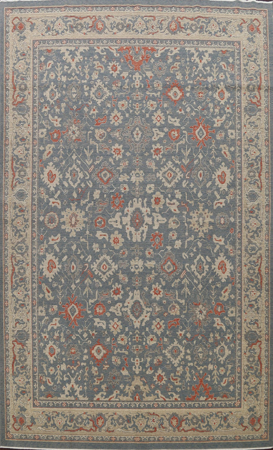 Silver Washed Ziegler Turkish Area Rug 10x13