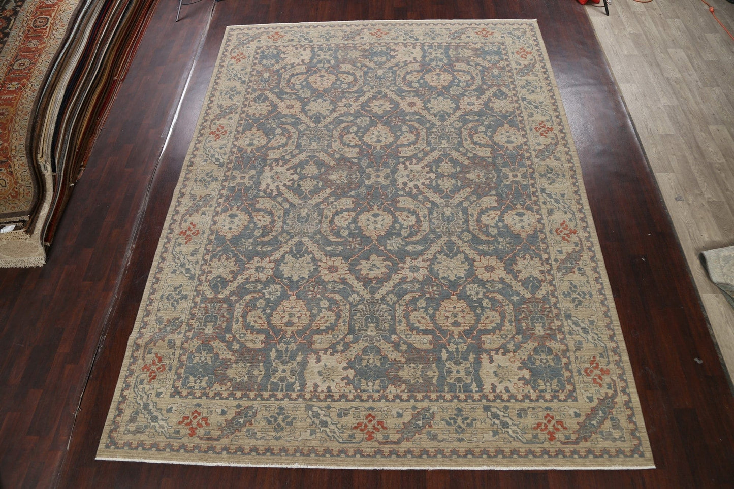 Silver Washed Ziegler Turkish Area Rug 10x13