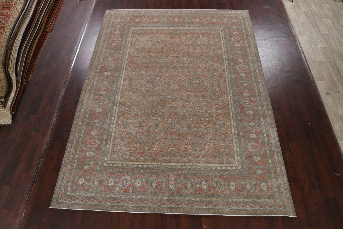 Silver Washed Ziegler Turkish Area Rug 9x12