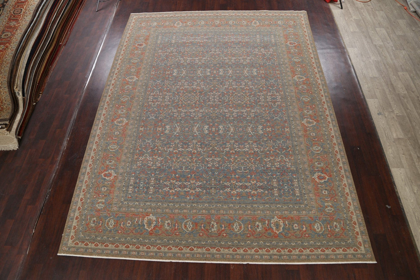 Silver Washed Ziegler Turkish Area Rug 10x13