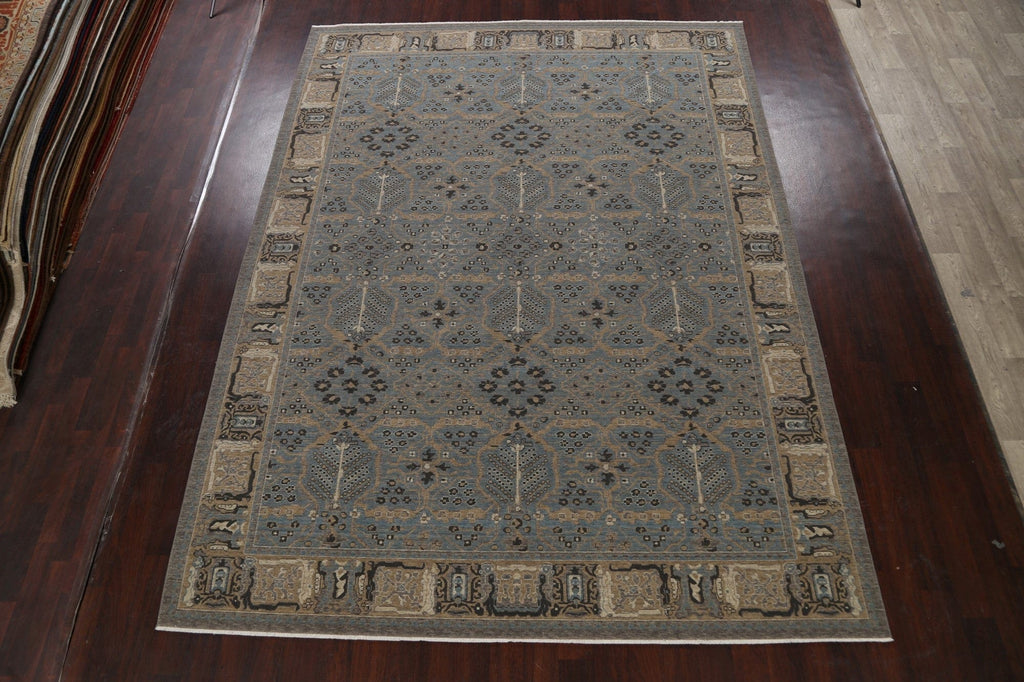 Silver Washed Ziegler Turkish Area Rug 9x12