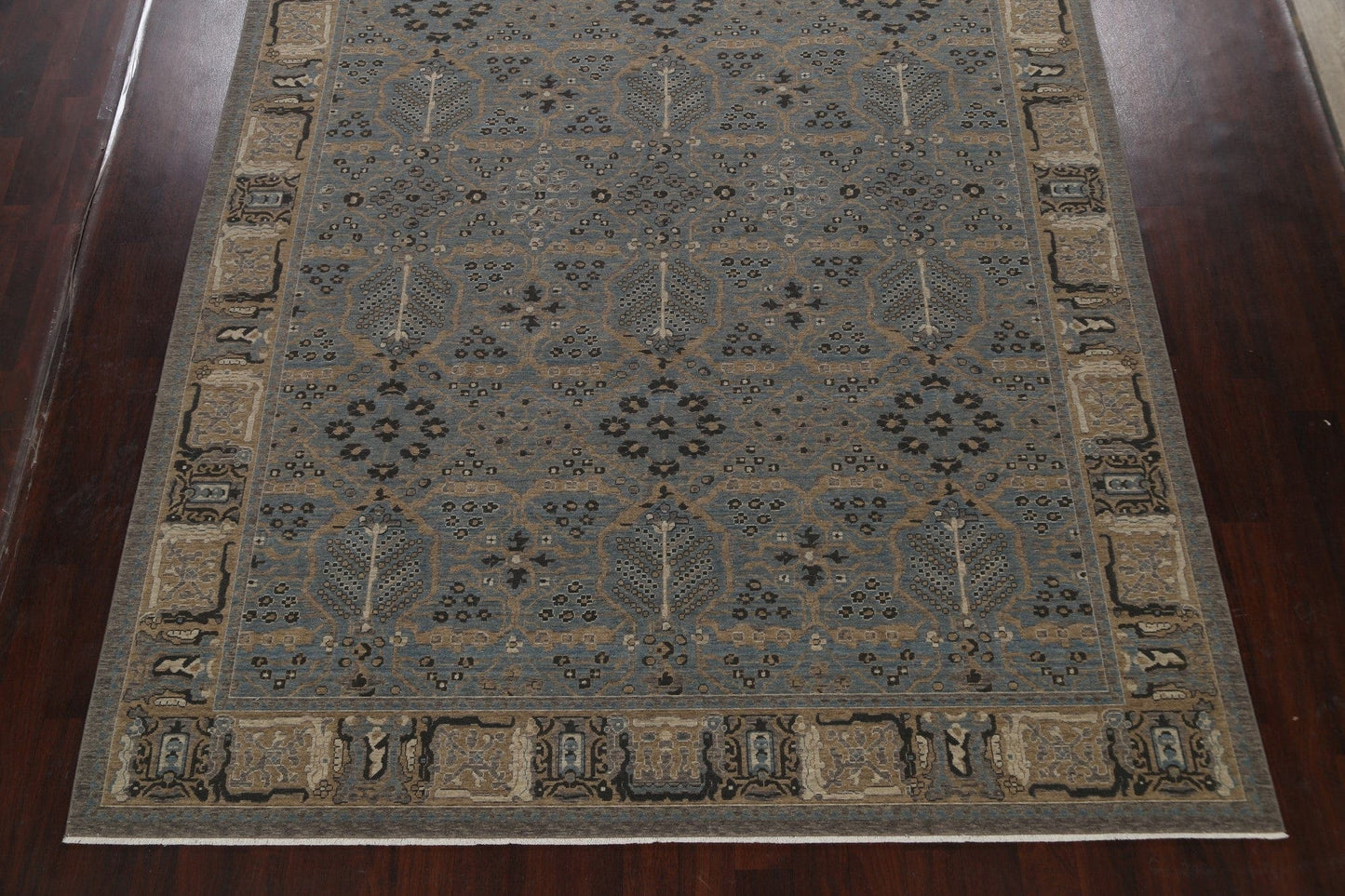 Silver Washed Ziegler Turkish Area Rug 9x12