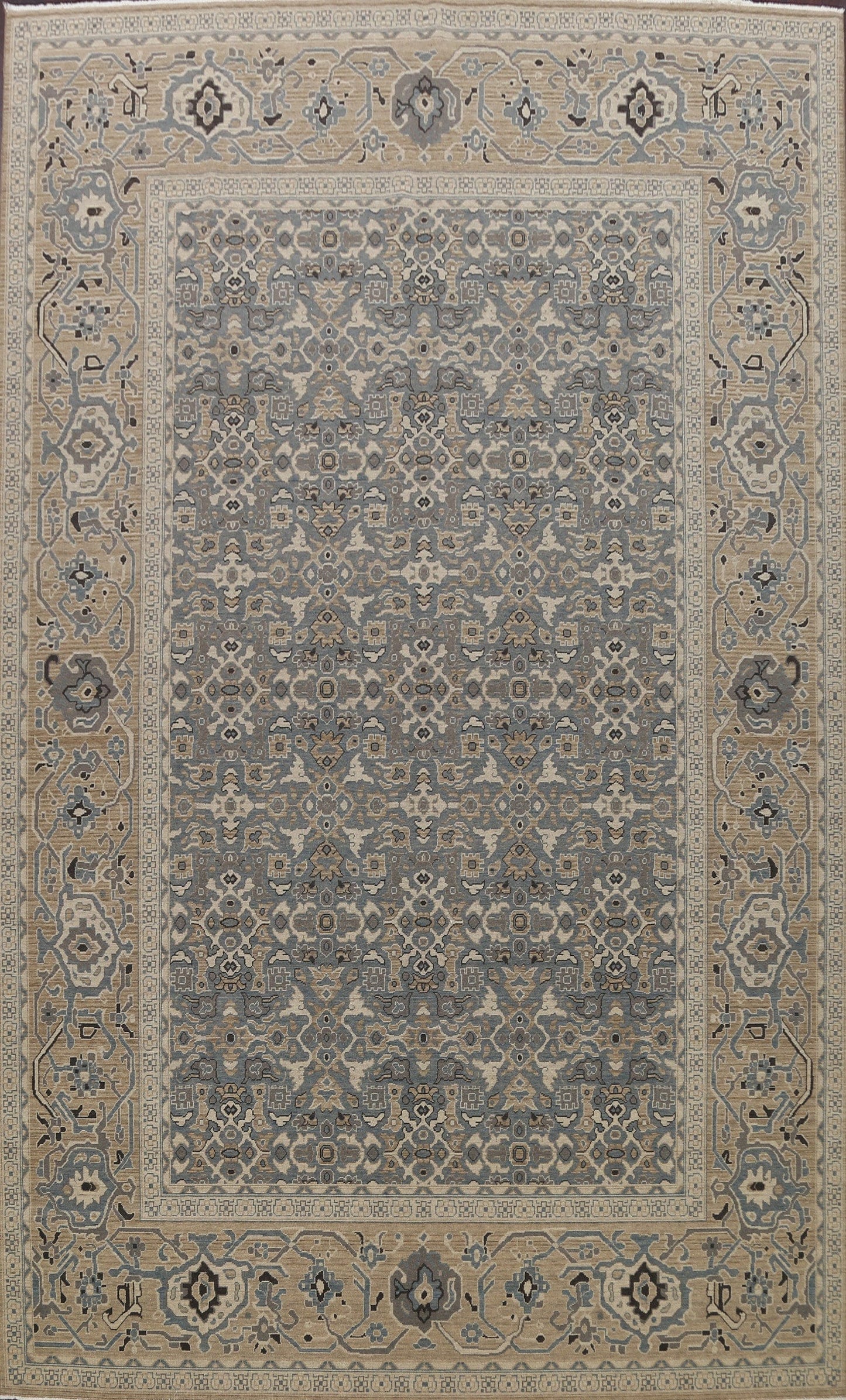 Silver Washed Ziegler Turkish Area Rug 10x13