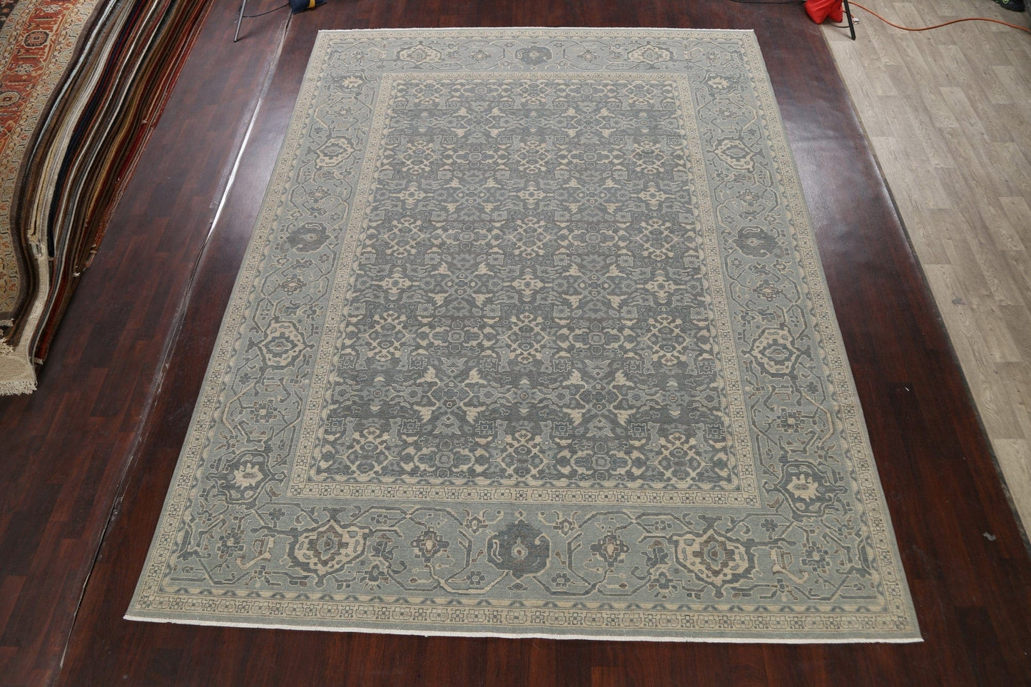 Silver Washed Ziegler Turkish Area Rug 10x13