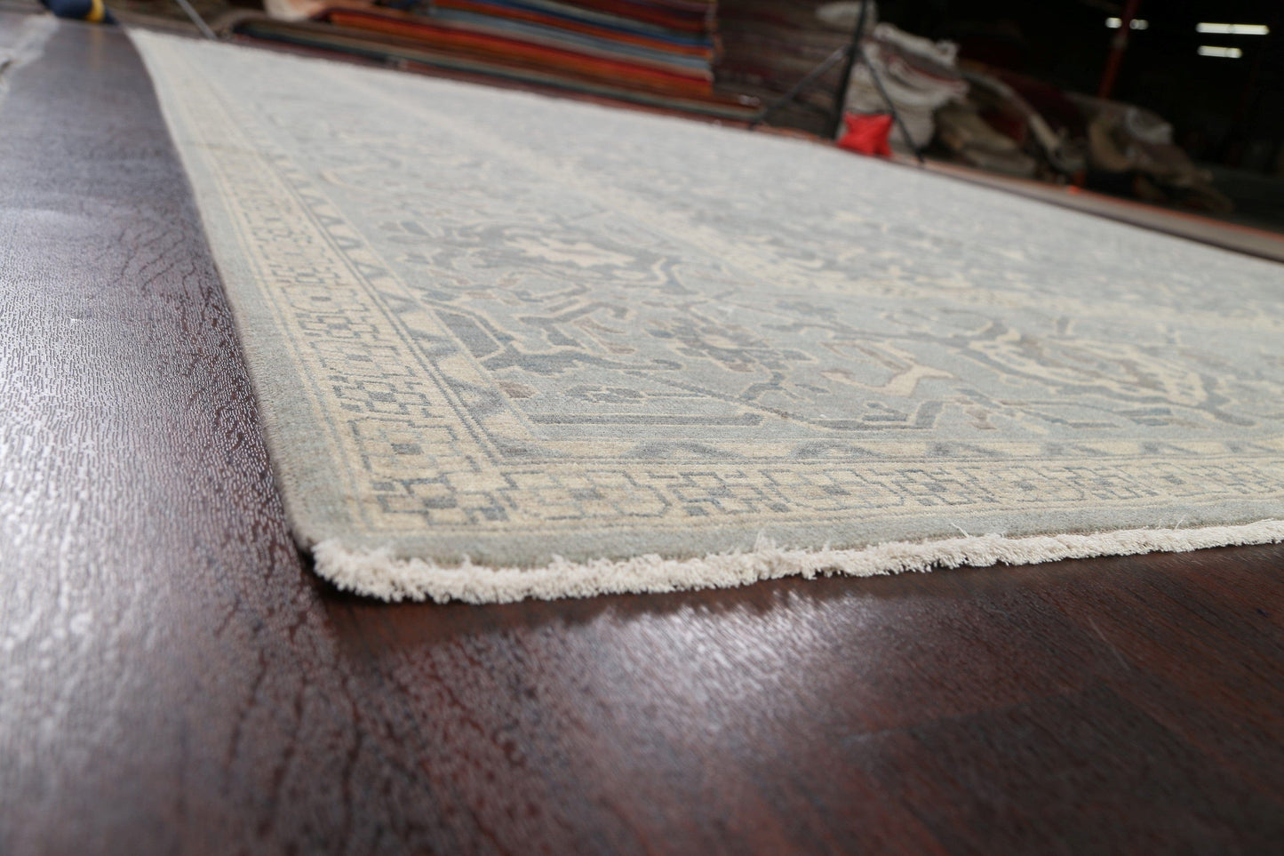 Silver Washed Ziegler Turkish Area Rug 10x13