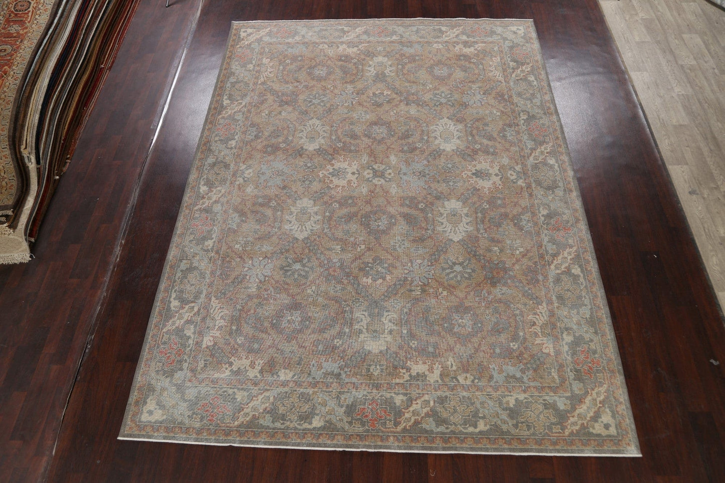 Silver Washed Ziegler Turkish Area Rug 9x12