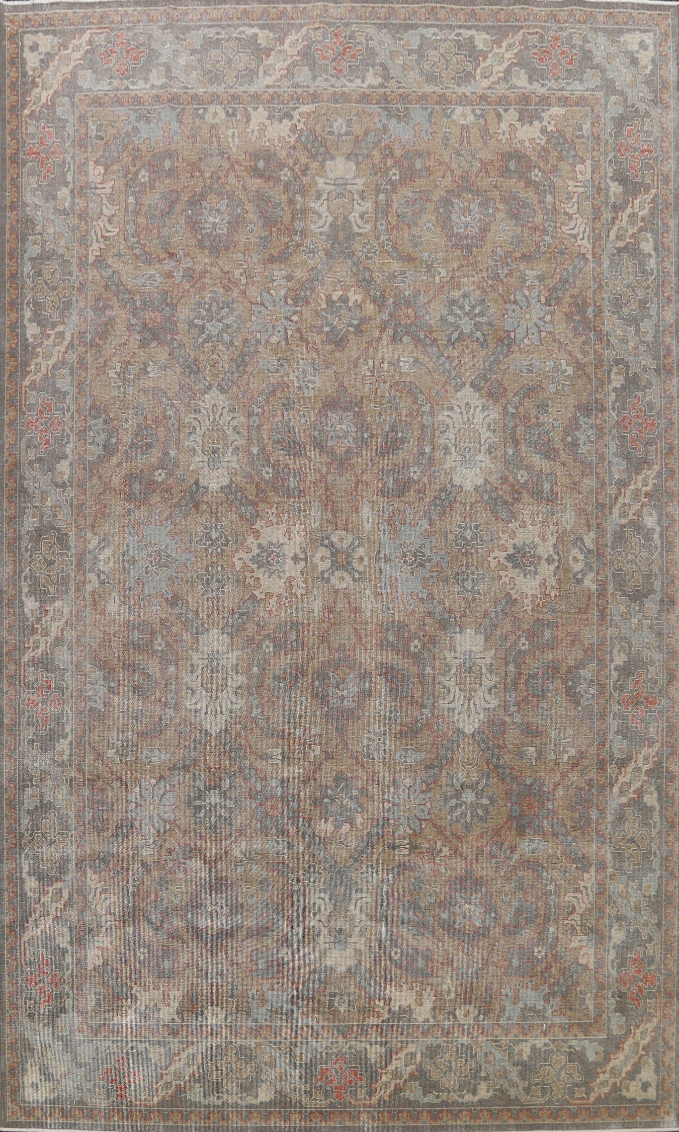 Silver Washed Ziegler Turkish Area Rug 9x12