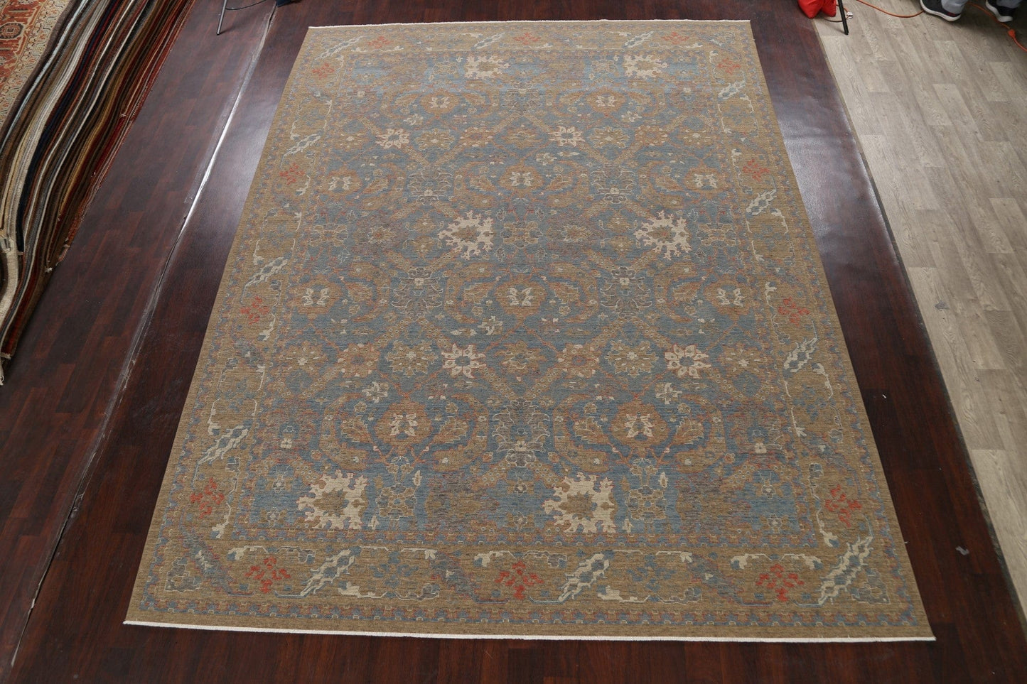 Silver Washed Ziegler Turkish Area Rug 10x13