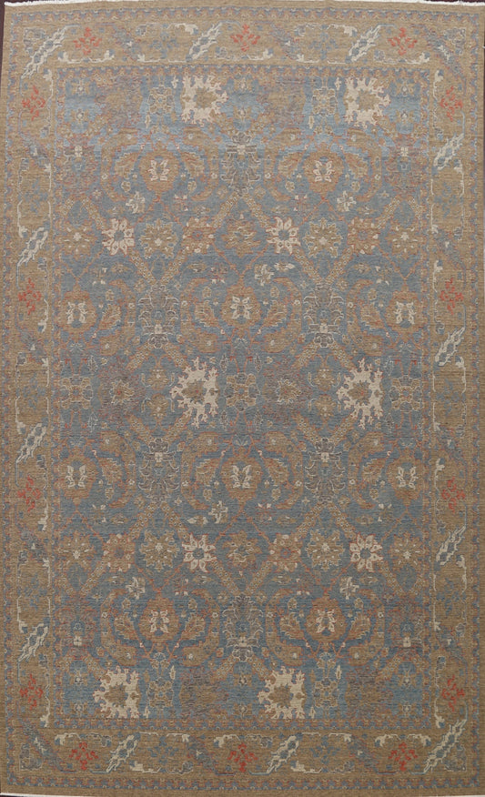 Silver Washed Ziegler Turkish Area Rug 10x13