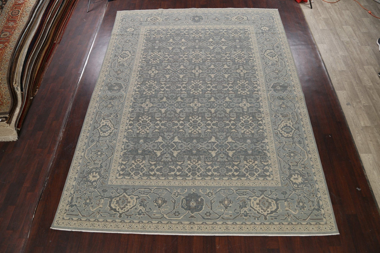 Silver Washed Ziegler Turkish Area Rug 10x13