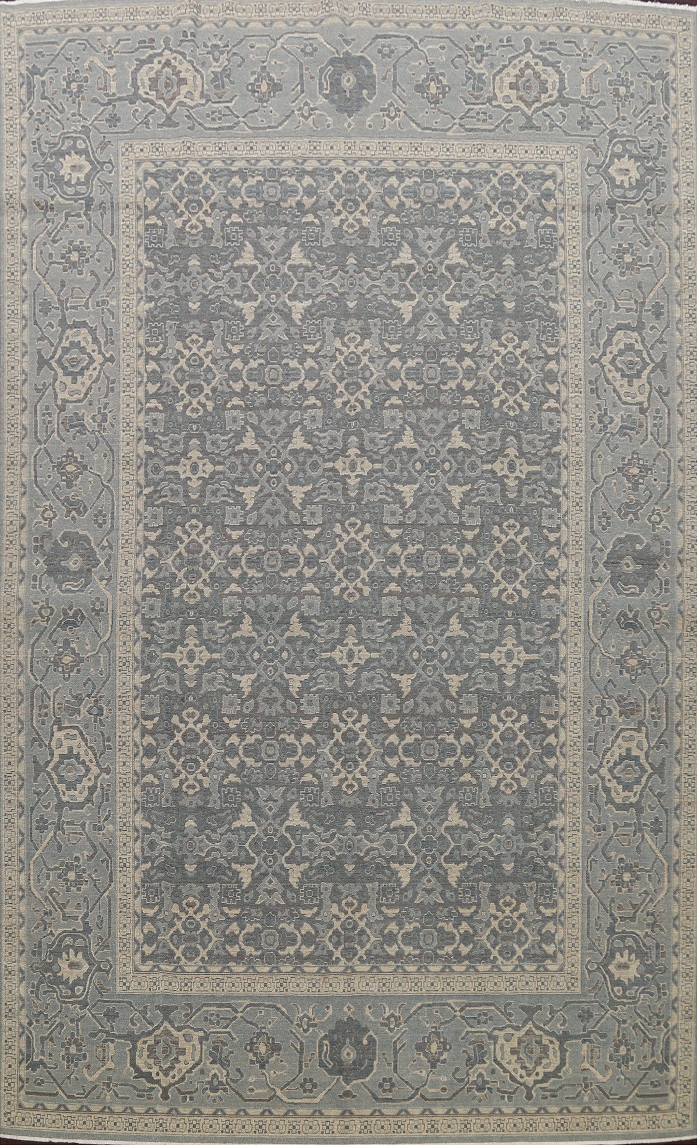 Silver Washed Ziegler Turkish Area Rug 10x13