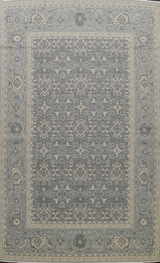 Silver Washed Ziegler Turkish Area Rug 10x13