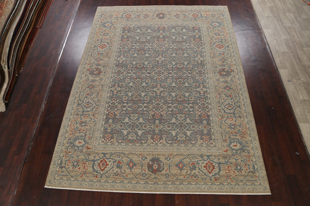 Silver Washed Ziegler Turkish Area Rug 9x12