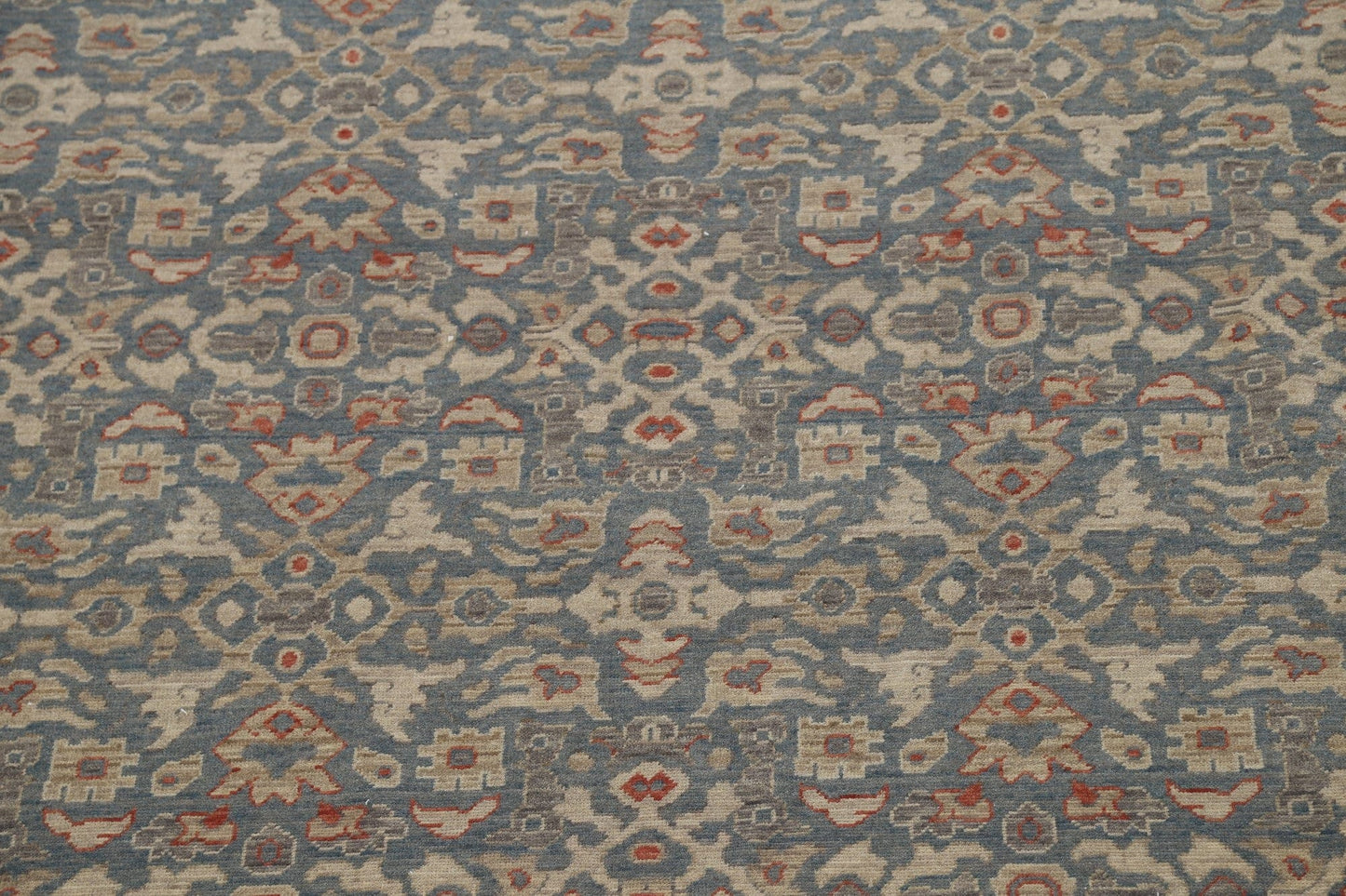 Silver Washed Ziegler Turkish Area Rug 9x12