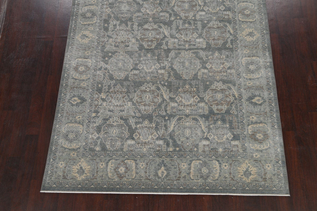 Silver Washed Ziegler Turkish Area Rug 7x10