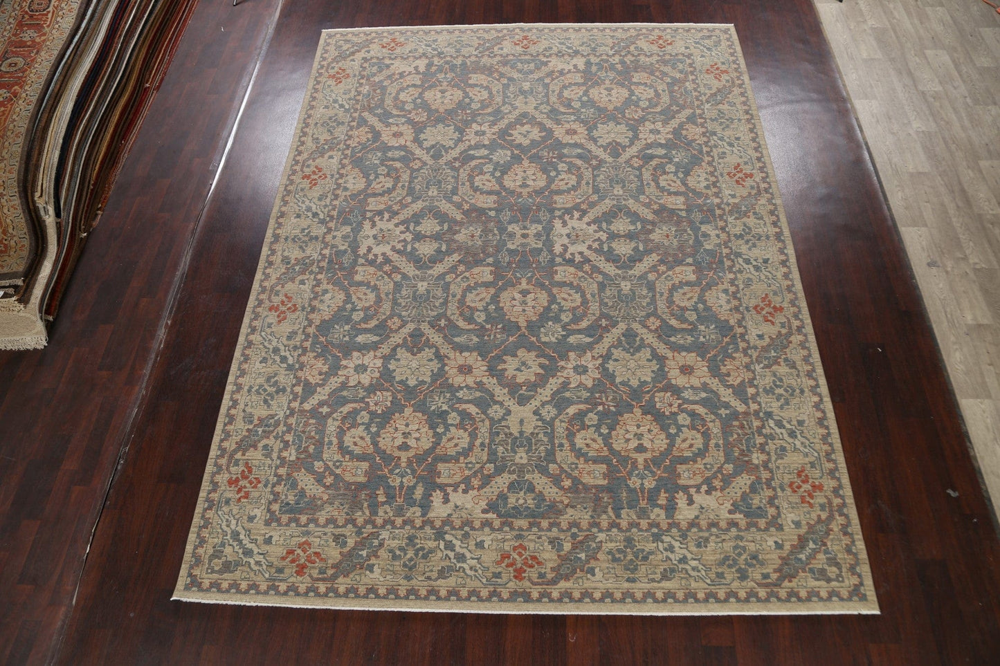 Silver Washed Ziegler Turkish Area Rug 9x12