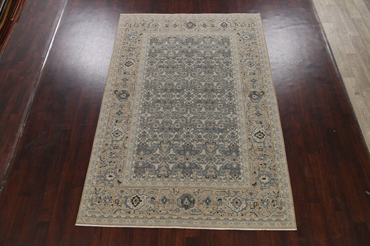 Silver Washed Ziegler Turkish Area Rug 7x10