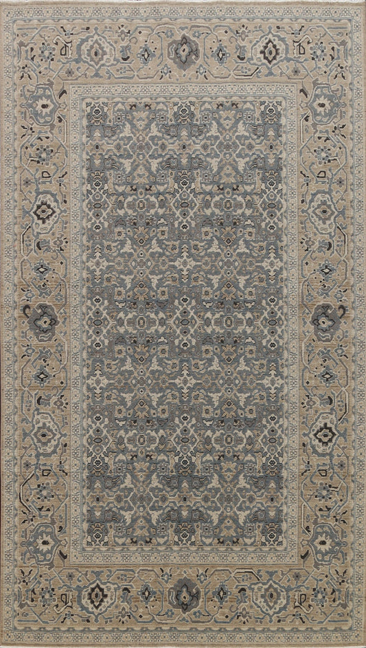 Silver Washed Ziegler Turkish Area Rug 7x10