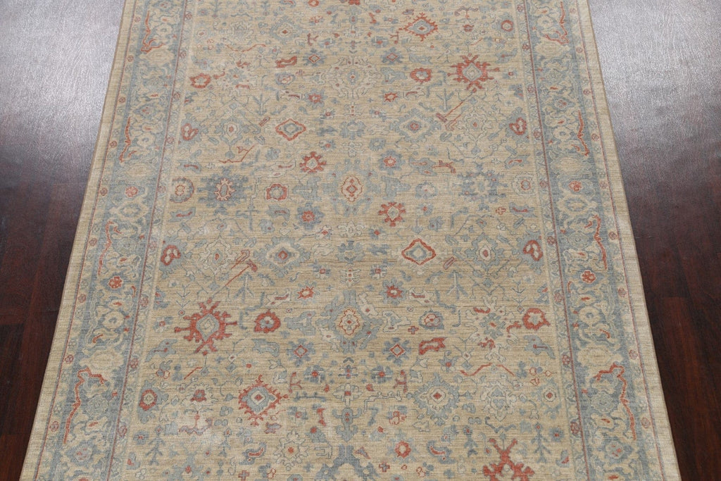 Silver Washed Ziegler Turkish Area Rug 7x10