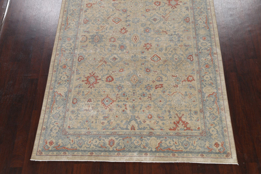 Silver Washed Ziegler Turkish Area Rug 7x10