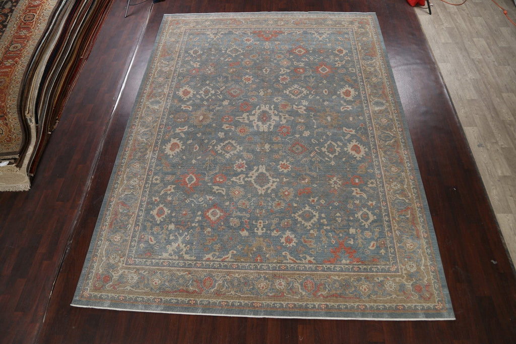 Silver Washed Ziegler Turkish Area Rug 10x13