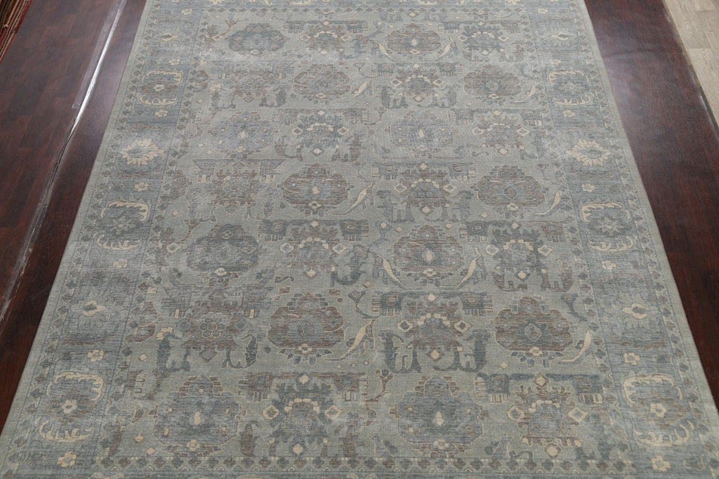 Silver Washed Ziegler Turkish Area Rug 10x13